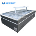 Supermarket Kaca Supermarket Gabungan Pulau Display Freezer